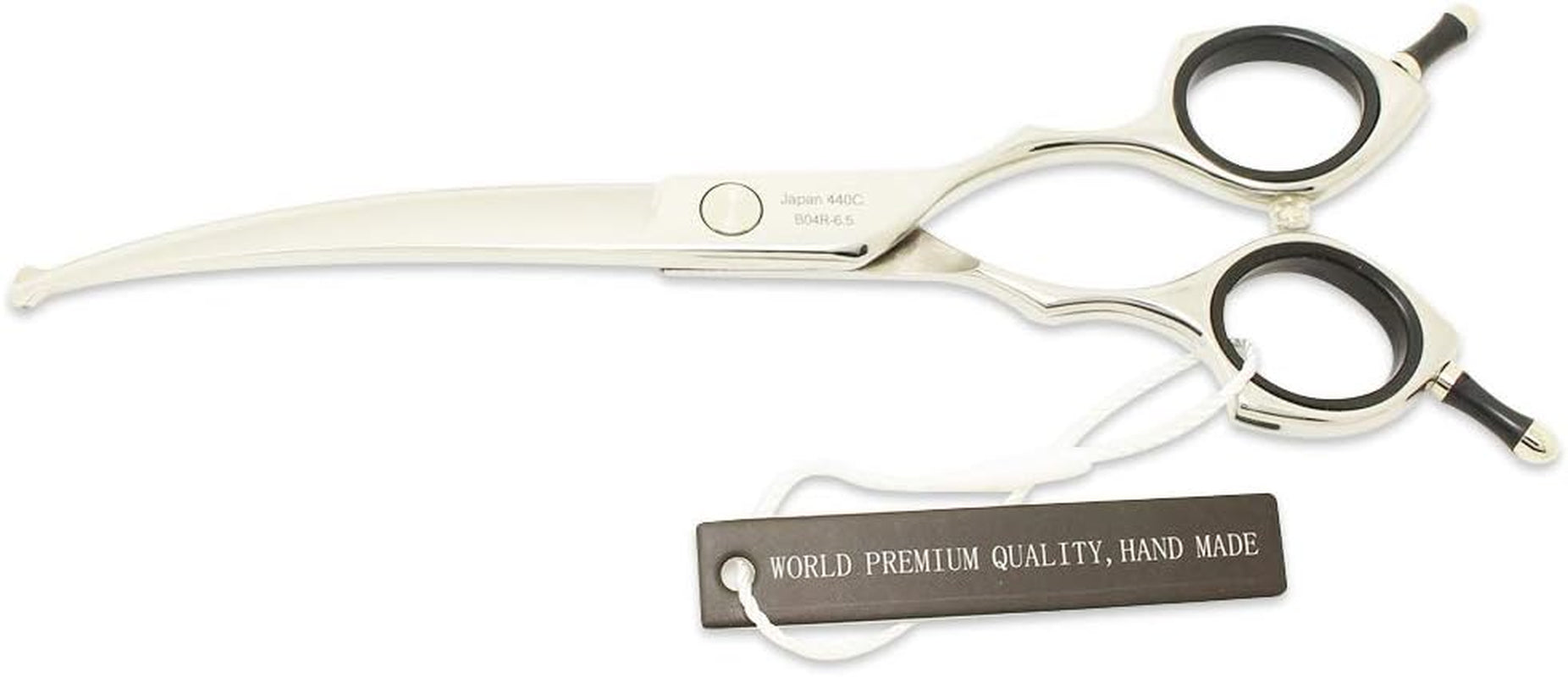 Curved Scissors for Dog Grooming,6.5 Inches,Safety round Tip Design. (Ball-Tip)