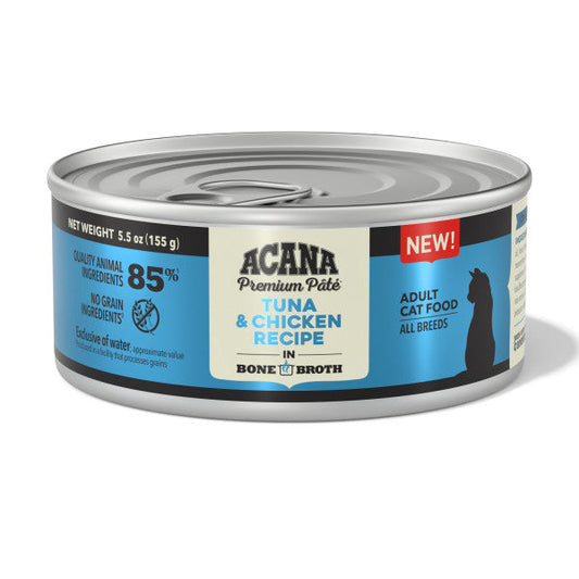 Tuna, Chicken & Bone Broth Recipe Cat Pate by Acana, 5.5oz