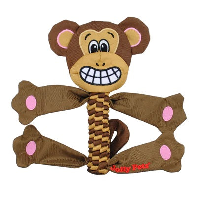 Flathead Monkey Tug/Squeak Dog Toy